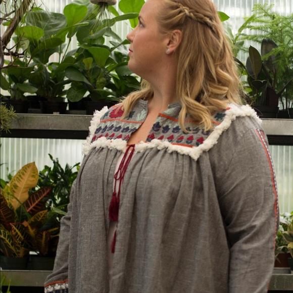 Boho Embroidered Jacket - Picture 2 of 4